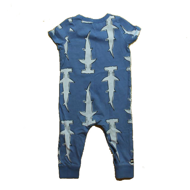 Tea Boys Blue | Sharks Onesie Size: 12-18 Months