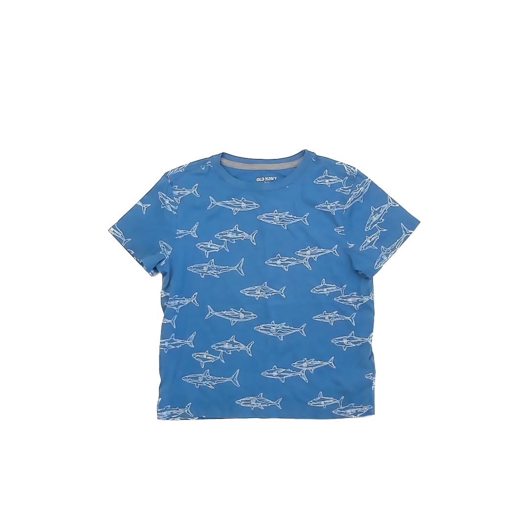 Old Navy Boys Blue | Sharks T-Shirt Size: 5T Blue | Sharks