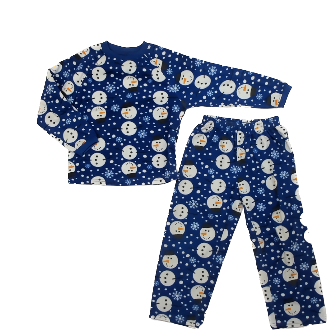 Children's Place Boys Blue | Snowman 2-piece Pajamas Size: S (5-6) Blue | Snowman