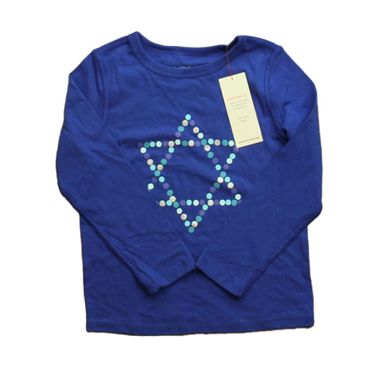 Cat & Jack Boys Blue Star Long Sleeve T-Shirt Size: 4-5T