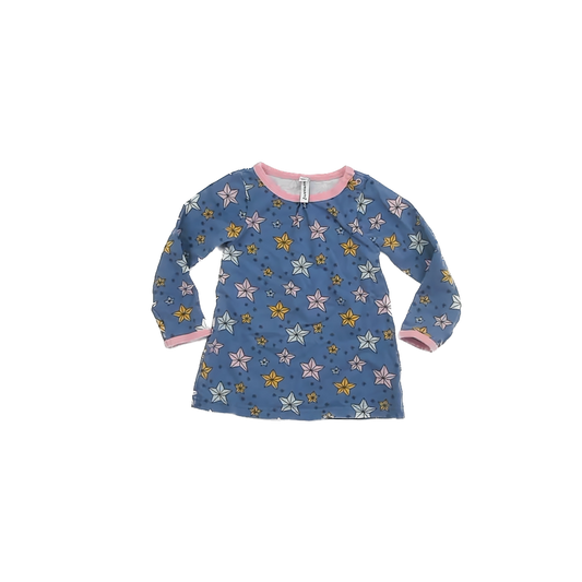 Maxomorra Girls Blue Stars Dress Size: 18-24 Months Blue Stars