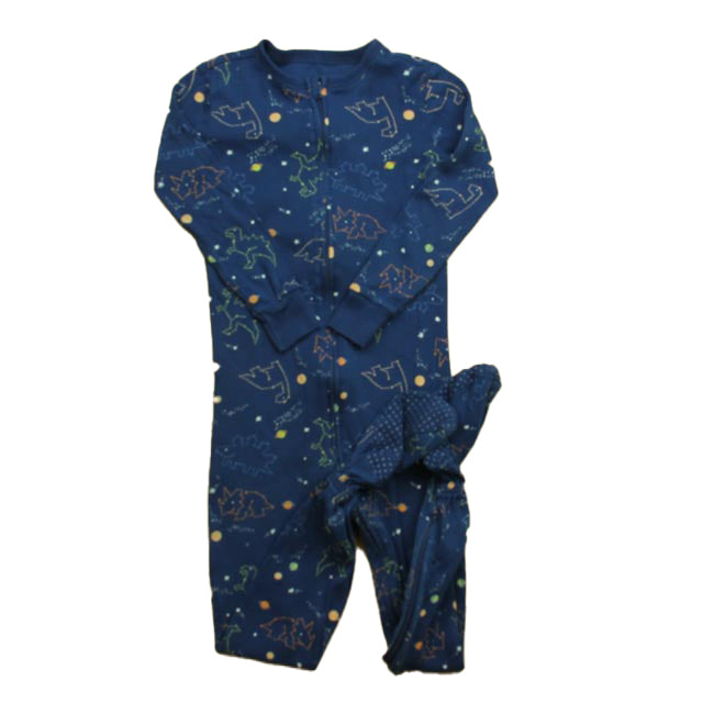 Old Navy Boys Blue Stars 1-piece footed Pajamas Size: 5T