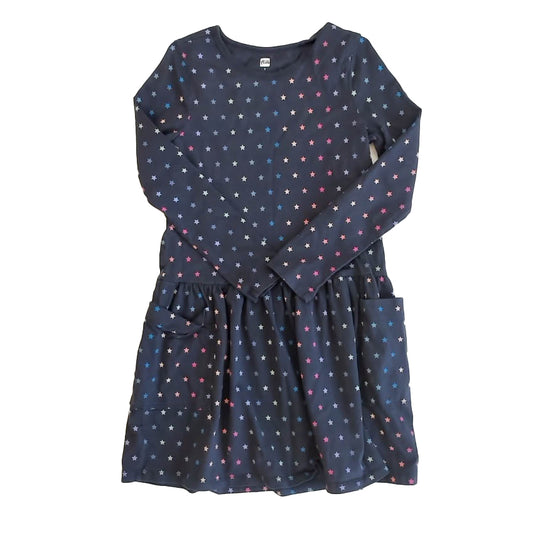 Tea Collection Girls Blue Stars Dress Size: 7 Years Blue Stars