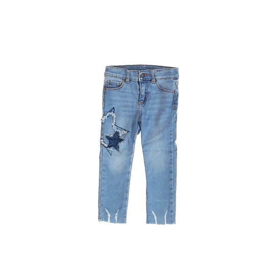 Wonder Nation Girls Blue Stars Jeans Size: 3T Blue Stars