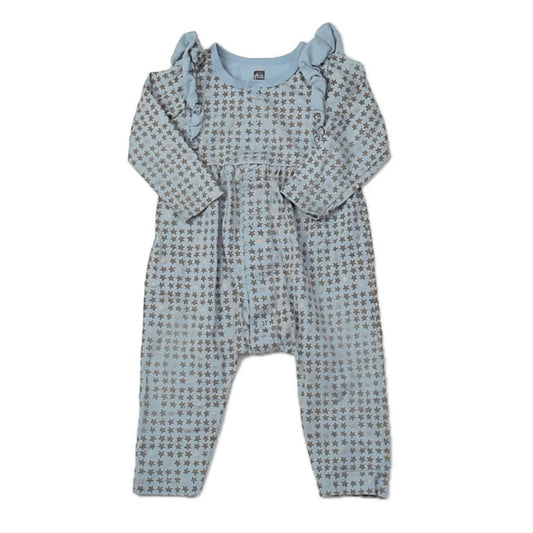 Tea Collection Girls Blue Stars Long Sleeve Outfit Size: 6-9 Months Blue Stars