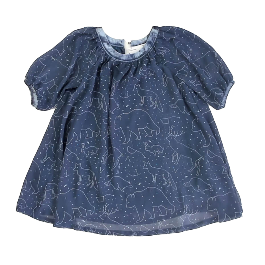Osh Kosh Girls Blue Stars Dress Size: 3T Blue Stars