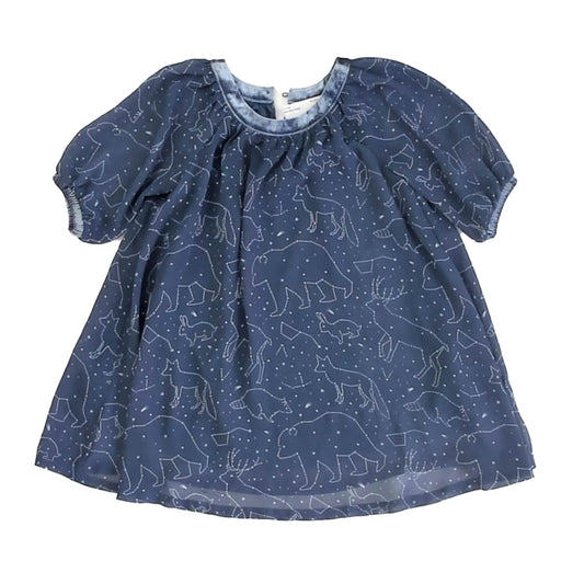 Osh Kosh Girls Blue Stars Dress Size: 3T Blue Stars