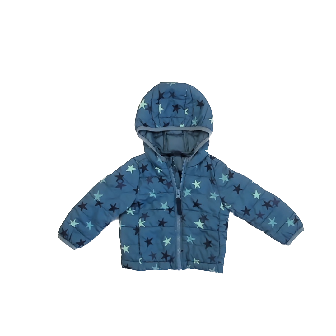 Primary Unisex Blue | Stars Winter Coat Size: 6-12 Months Blue | Stars
