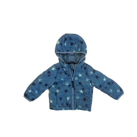 Primary Unisex Blue | Stars Winter Coat Size: 6-12 Months Blue | Stars