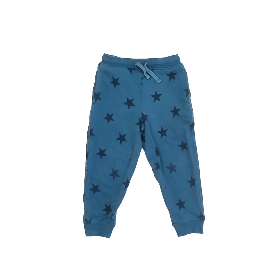 Quince Unisex Blue Stars Casual Pants Size: 4T Blue Stars