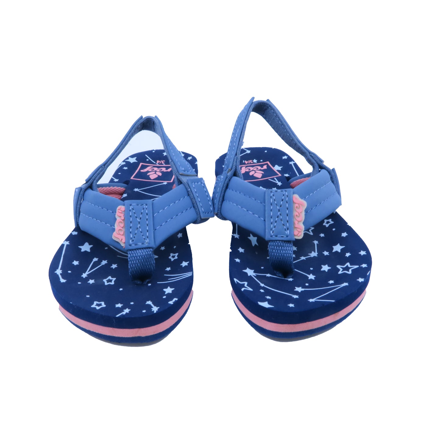 Reef Boys Blue Stars Flip Flops Size: 3-4 Infant Blue Stars