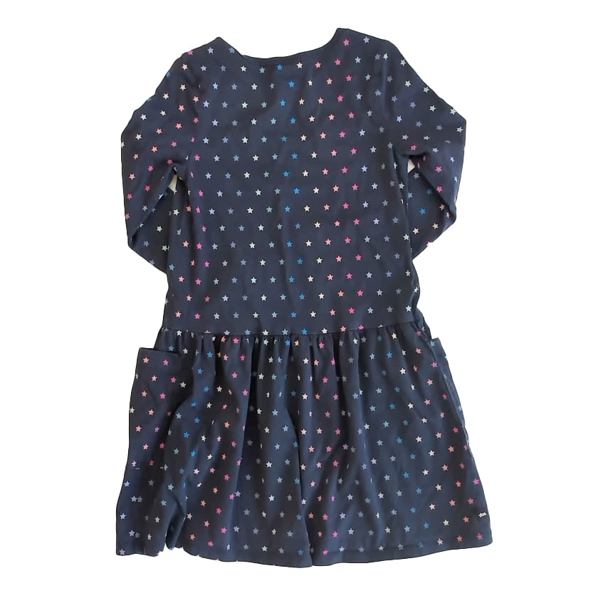 Tea Collection Girls Blue Stars Dress Size: 7 Years Blue Stars