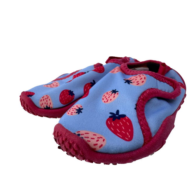 Lily & Dan Girls Blue | Strawberry Water Shoes Size: 5/6 Toddler Blue | Strawberry