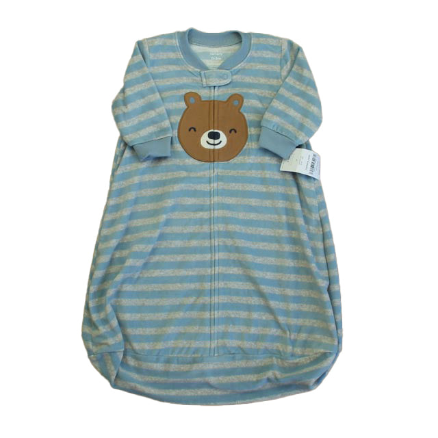 Carter's Boys Blue Stripe Nightgown Size: 0-3 Months