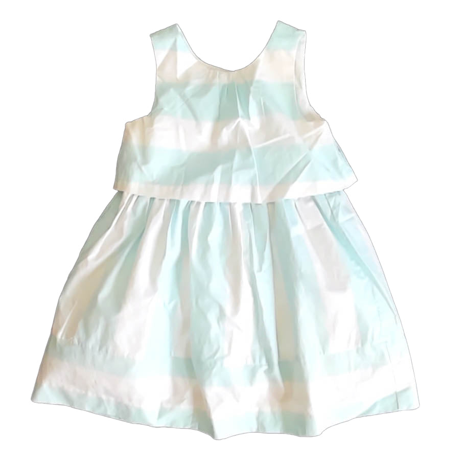 Janie and Jack Girls Blue Stripe Dress Size: 18-24 Months Blue Stripe