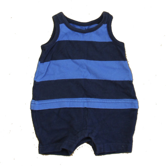 Gap Boys Blue Stripe Romper Size: 0-3 Months