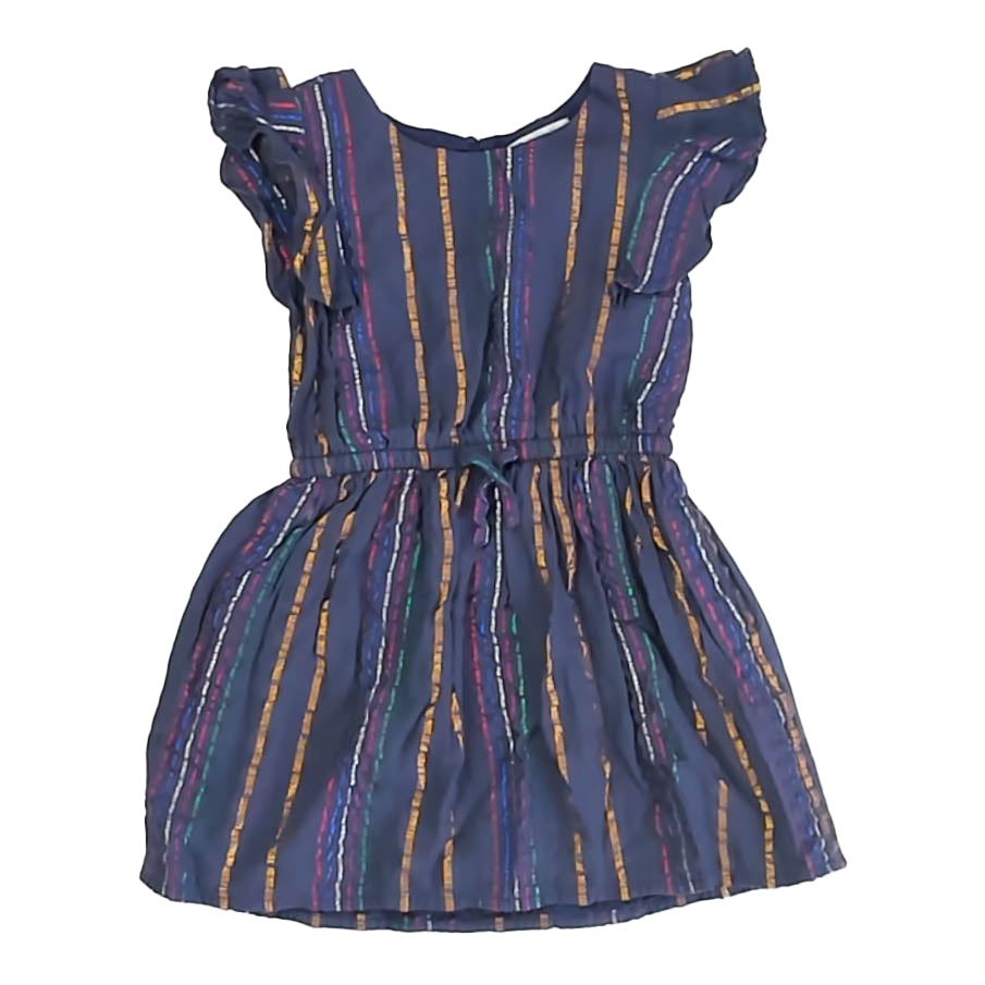 Rockets of Awesome Girls Blue Stripe Dress Size: 3T Blue Stripe