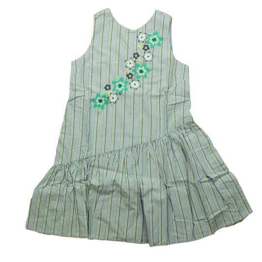 Tea Collection Girls Blue Stripe Dress Size: 12 Years Blue Stripe