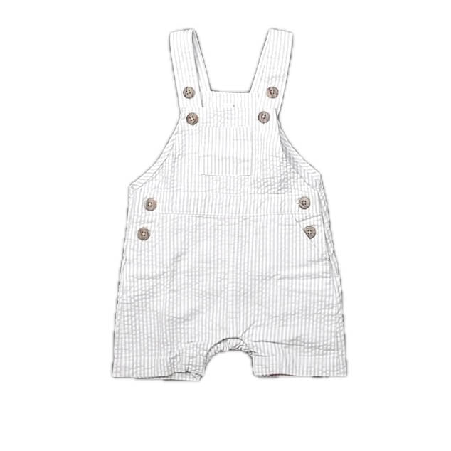 Little Gent Boys Blue Stripe Romper Size: 3-6 Months Blue Stripe