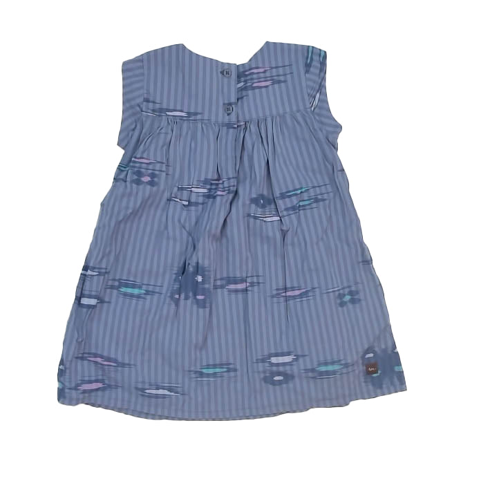 Tea Collection Girls Blue Stripe Dress Size: 18-24 Months Blue Stripe