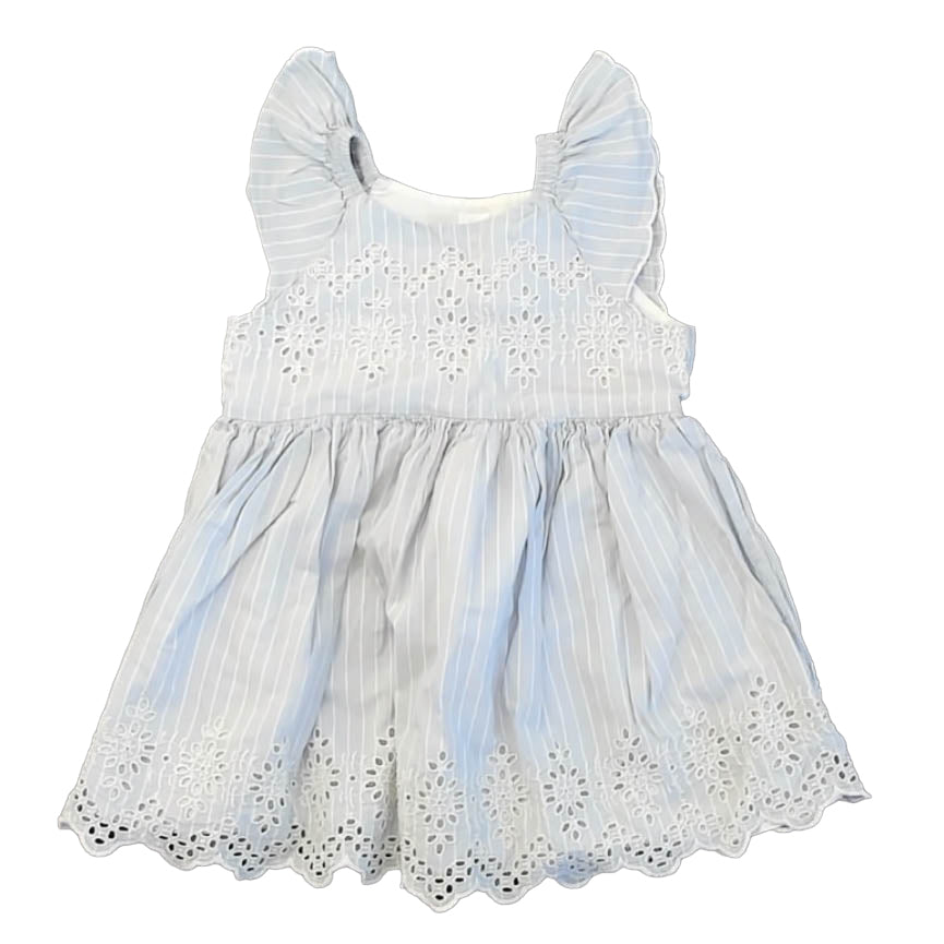Gap Girls Blue Stripe Dress Size: 3T Blue Stripe