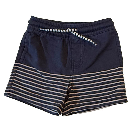 Tea Collection Boys Blue Stripe Shorts Size: 12-18 Months Blue Stripe
