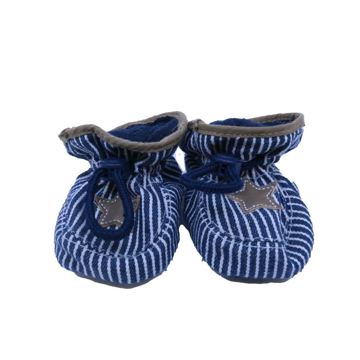 Melton Boys Blue Stripe Slippers Size: *12 Months Blue Stripe