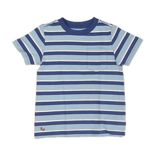 Ralph Lauren Boys Blue Stripe T-Shirt Size: 4T Blue Stripe