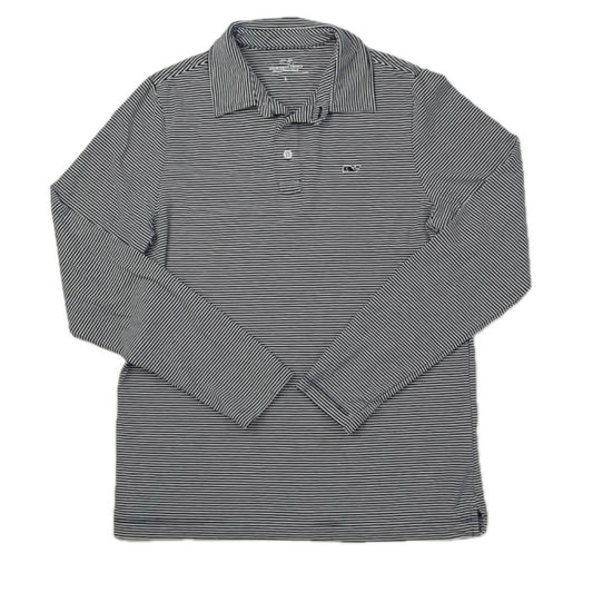 Vineyard Vines Boys Blue Stripe Rugby Shirt Size: 16 Years Blue Stripe