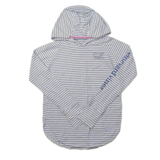 Vineyard Vines Girls Blue Stripe Long Sleeve T-Shirt Size: 14 Years Blue Stripe