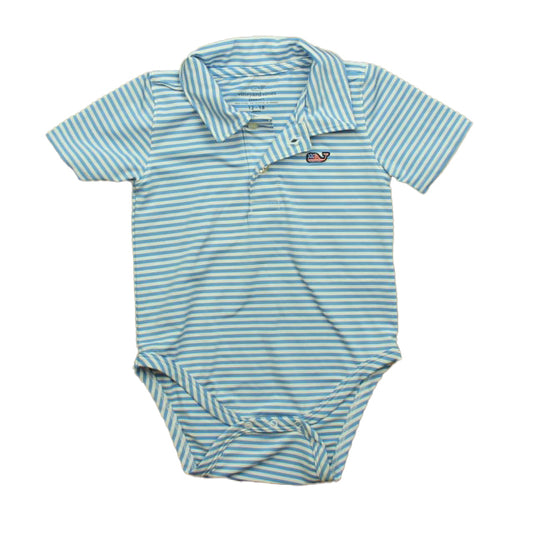 Vineyard Vines Boys Blue Stripe Polo Shirt Size: 12-18 Months