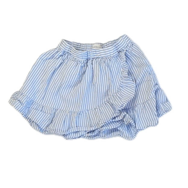 Crewcuts Girls Blue Stripe Skirt Size: 6-7 Years Blue Stripe
