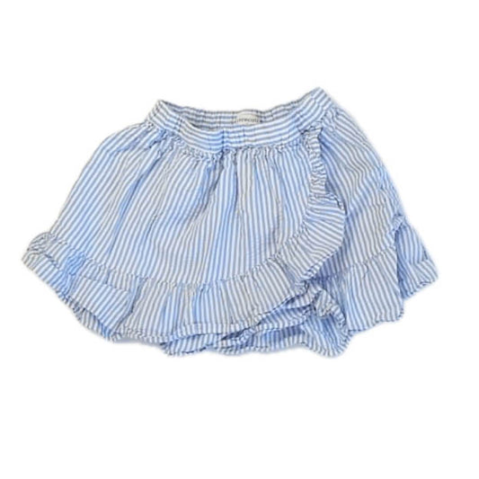 Crewcuts Girls Blue Stripe Skirt Size: 6-7 Years Blue Stripe