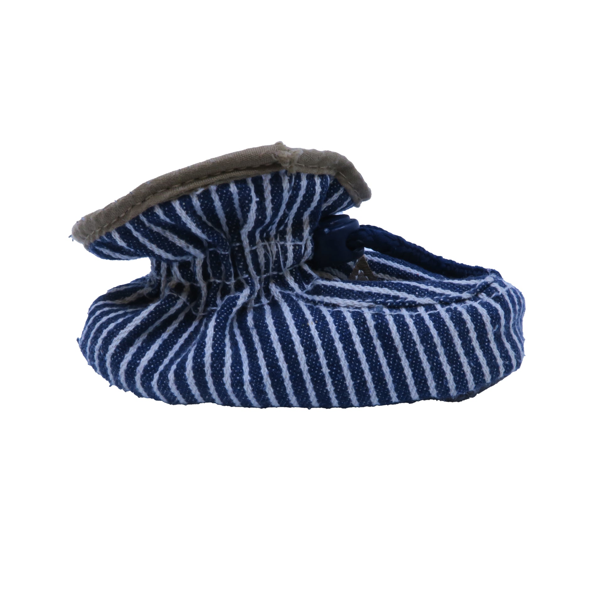 Melton Boys Blue Stripe Slippers Size: *12 Months Blue Stripe
