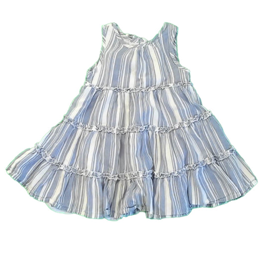 Tommy Bahama Girls Blue Stripe Dress Size: 3T Blue Stripe