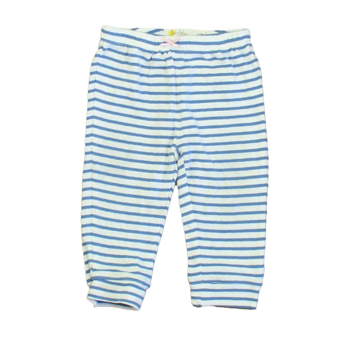 Boden Boys Blue Stripe Leggings Size: 9-12 Months Blue Stripe
