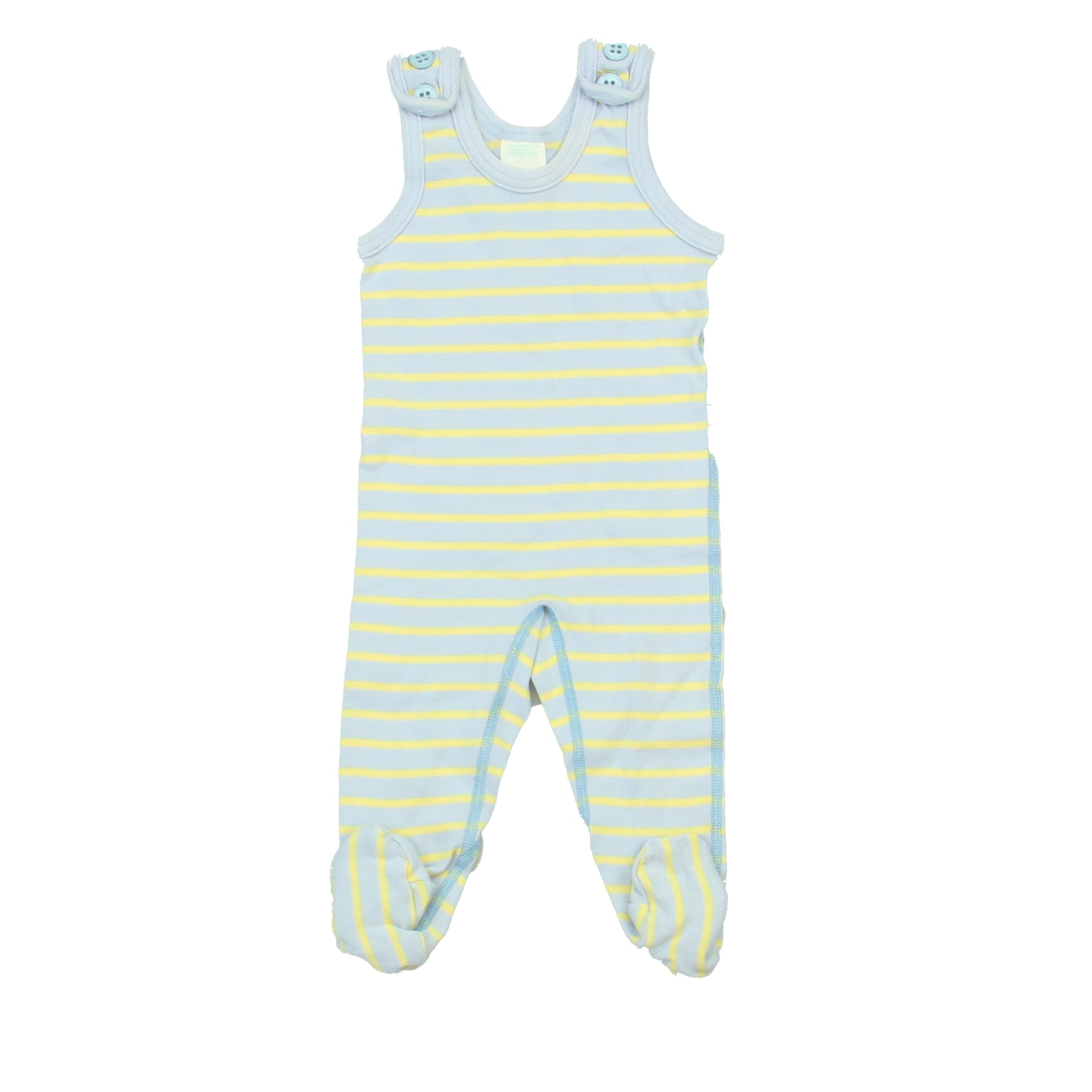 Hanna Andersson Boys Blue Stripe Romper Size: 3-6 Months Blue Stripe