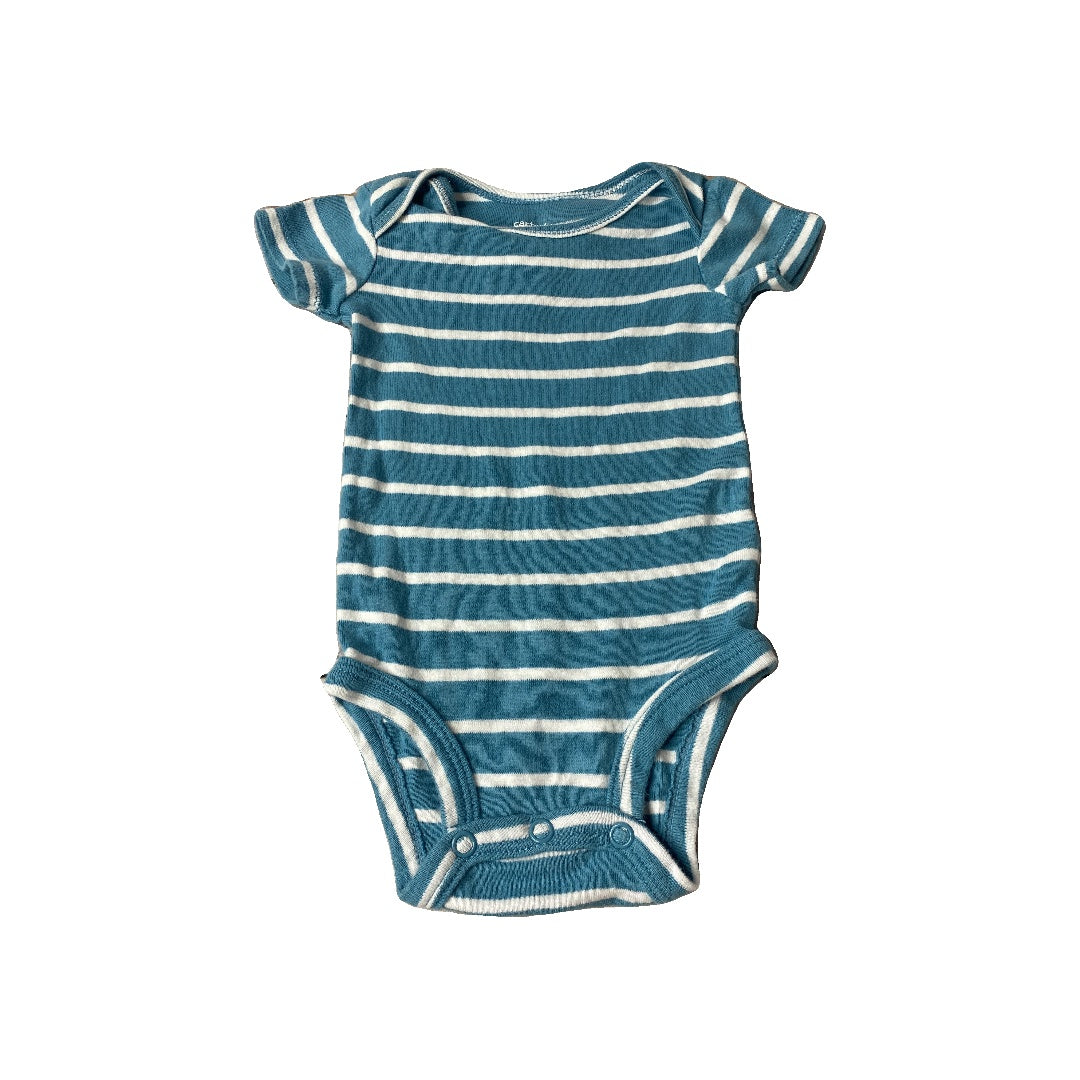 Unisex Blue | Stripe Onesie Size: 3 months Blue | Stripe