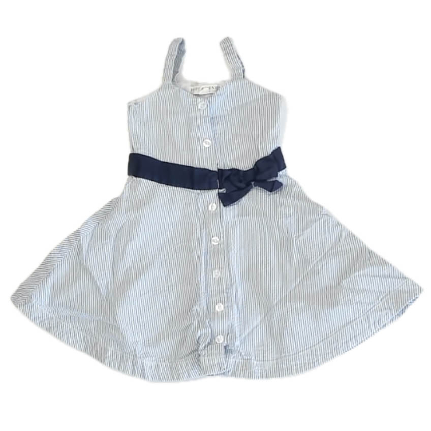 Hope and Henry Girls Blue Stripe Dress Size: 3T Blue Stripe