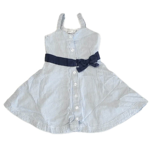 Hope and Henry Girls Blue Stripe Dress Size: 3T Blue Stripe