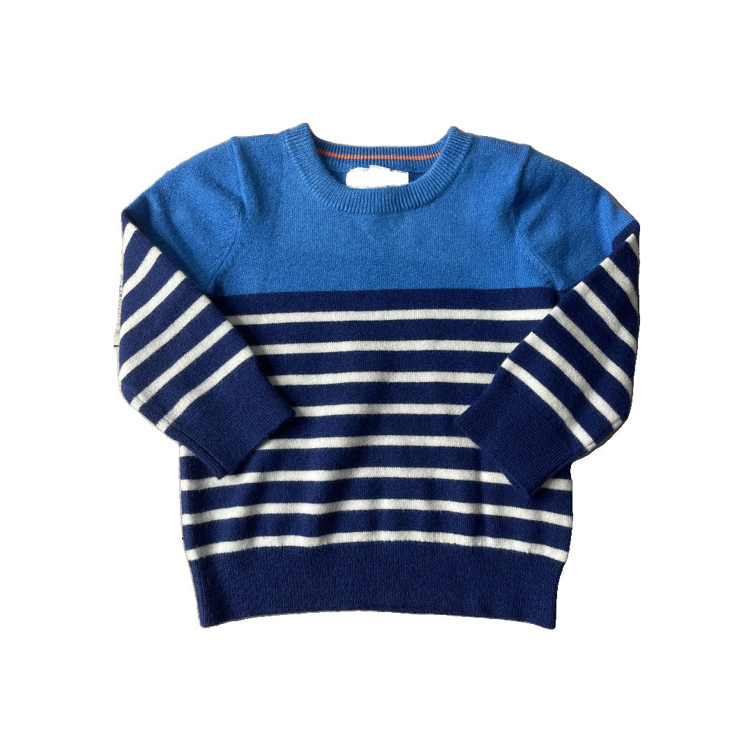 Rockets of Awesome Boys Blue | Stripe Sweater Size: 6-12 months Blue | Stripe