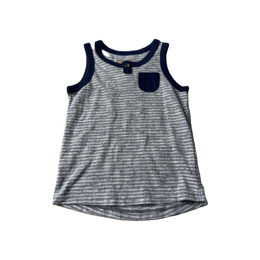 Cat & Jack Boys Blue | Striped Tank Top Size: 2T Blue | Striped