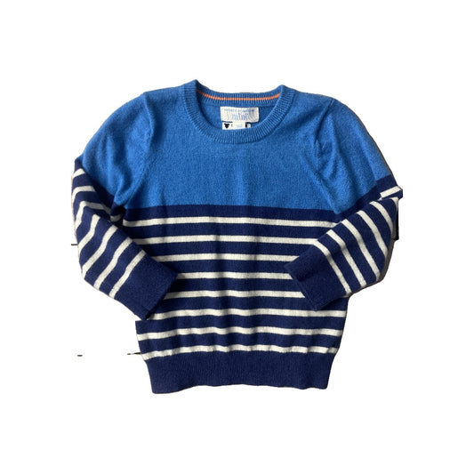 Rockets of Awesome Boys Blue | Striped Sweater Size: 12-18 months Blue | Striped