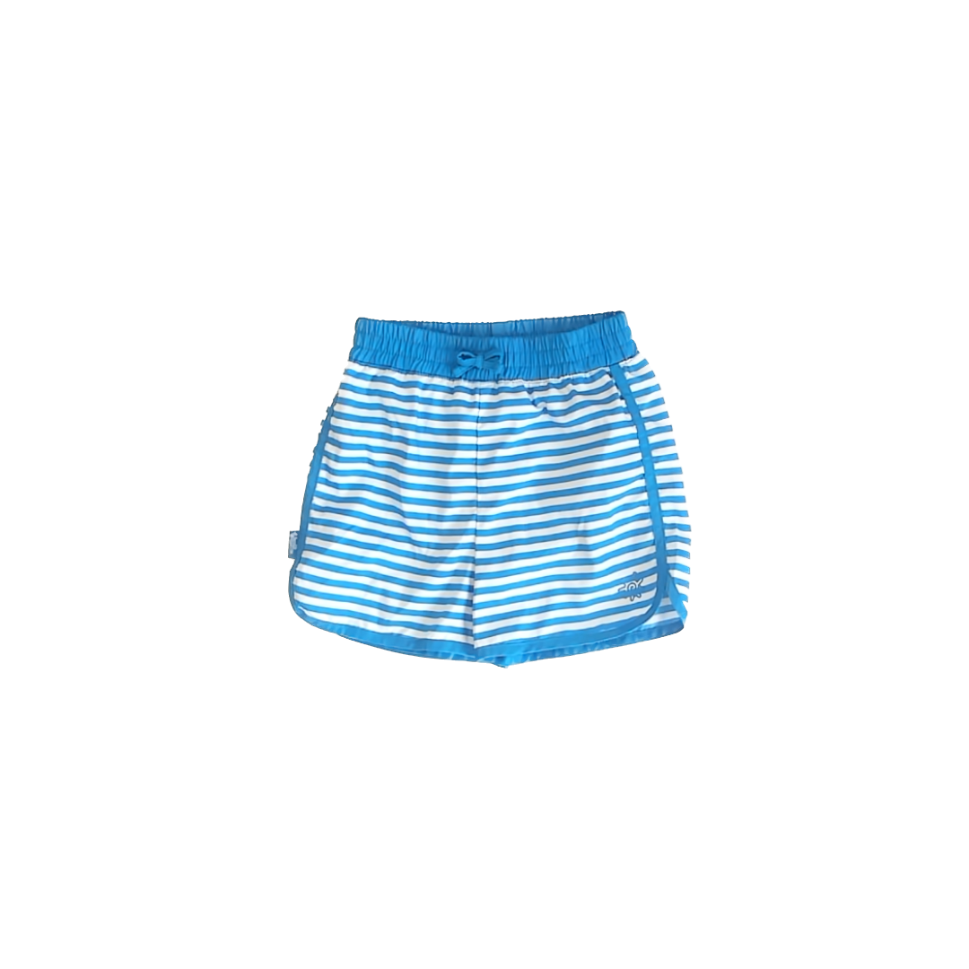 UV Skinz Girls Blue Striped Swimwear Size: 7 Years Blue Striped