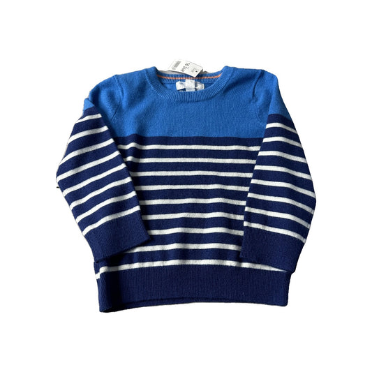 Rockets of Awesome Boys Blue | Striped Sweater Size: 18-24 months Blue | Striped