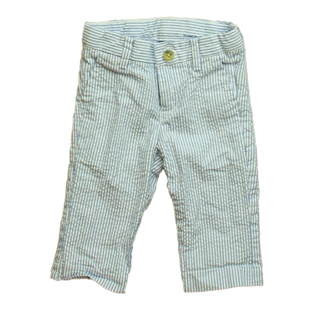 Janie and Jack Boys Blue Striped Pants Size: 6-12 Months Blue Striped