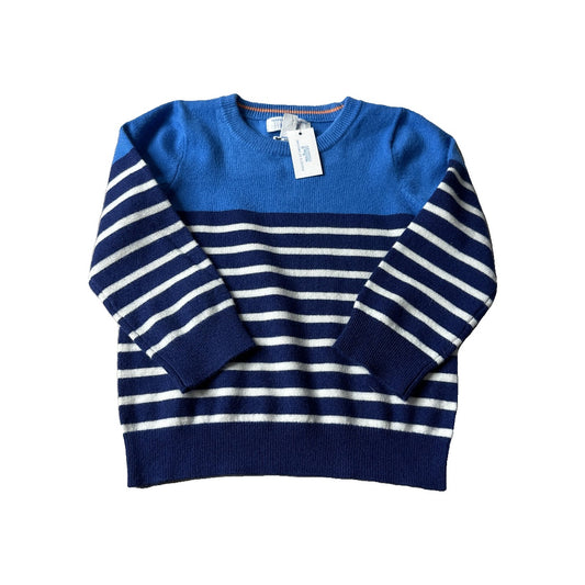 Rockets of Awesome Boys Blue | Striped Sweater Size: 18-24 months Blue | Striped