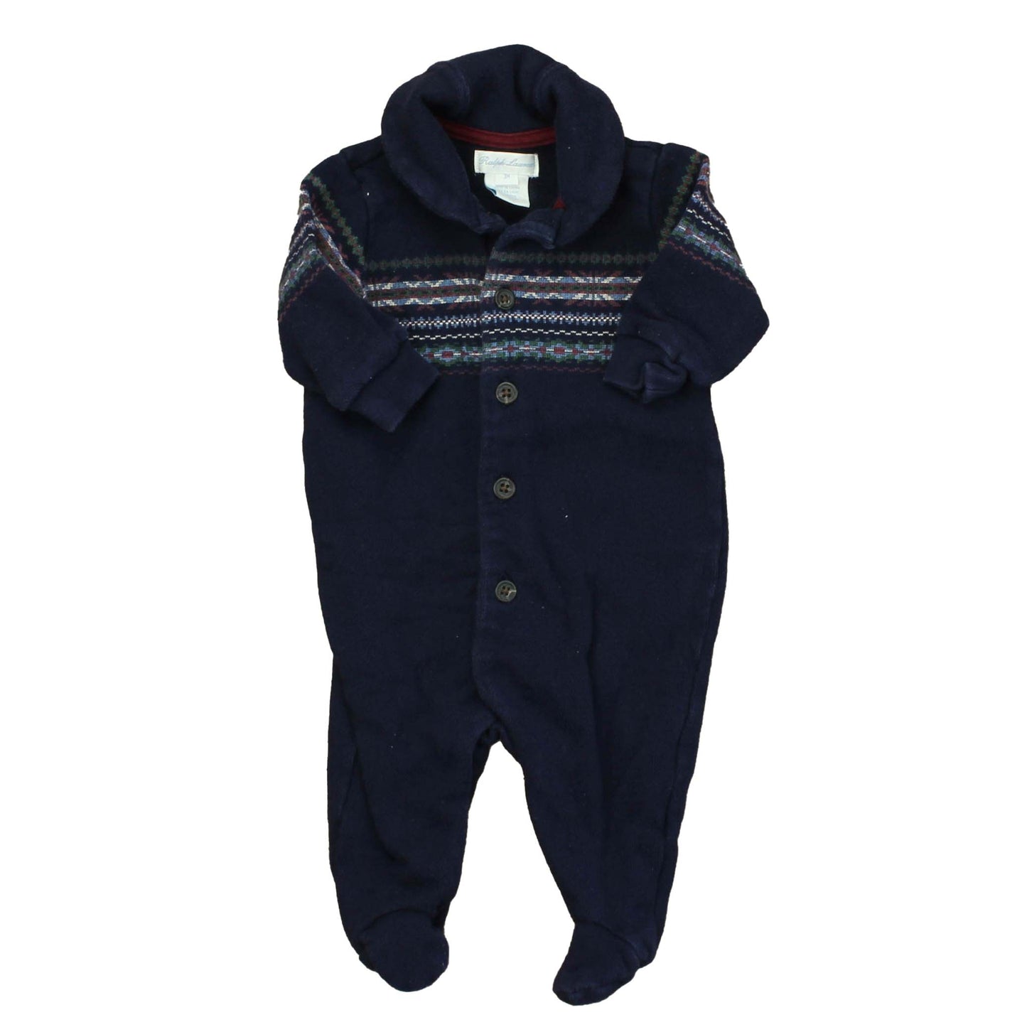 Ralph Lauren Boys Blue | Stripes Long Sleeve Outfit Size: 3 Months Blue | Stripes
