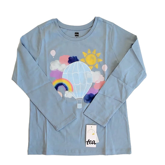 Tea Collection Girls Blue Sun T-Shirt Size: 6 Years Blue Sun