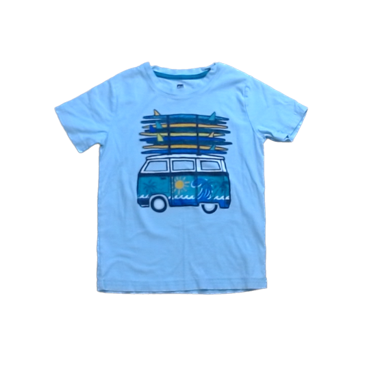 Tea Collection Boys Blue | Surf Van Short Sleeve Shirt Size: 6 Years Blue | Surf Van